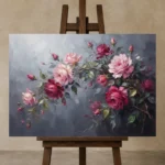 Premium Wall Art Dikey Html Edition – FKOWERWALL0826060 displayed on a studio easel