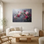 Premium Wall Art Dikey Html Edition – FKOWERWALL0826060 styled in a refined neutral interior