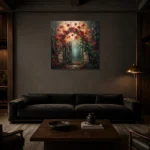 Premium Wall Art Kare Html Edition – FKOWERWALL0826063 shown in a warm modern interior