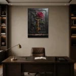 Premium Wall Art Dikey Html Edition – FKOWERWALL0826068 displayed in a contemporary gallery-inspired room