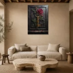 Premium Wall Art Dikey Html Edition – FKOWERWALL0826068 presented in a sophisticated home setting