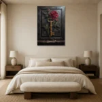 Premium Wall Art Dikey Html Edition – FKOWERWALL0826068 showcased in an elegant minimalist interior