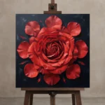 Premium Wall Art Kare Html Edition – FKOWERWALL0826070 displayed on a studio easel