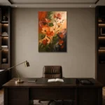 Premium Wall Art Dikey Html Edition – FKOWERWALL0826076 displayed in a contemporary gallery-inspired room