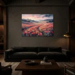 Premium Wall Art Yatay Html Edition – FKOWERWALL0826082 shown in a warm modern interior