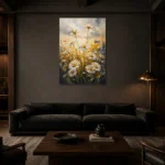Premium Wall Art Dikey Html Edition – FKOWERWALL0826085 shown in a warm modern interior