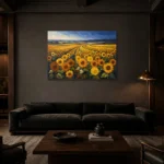 Premium Wall Art Yatay Html Edition – FKOWERWALL0826091 shown in a warm modern interior