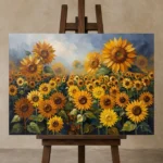 Premium Wall Art Yatay Html Edition – FKOWERWALL0826092 displayed on a studio easel