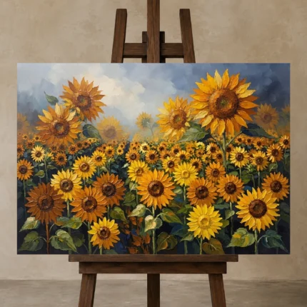 Premium Wall Art Yatay Html Edition – FKOWERWALL0826092 displayed on a studio easel