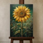 Premium Wall Art Dikey Html Edition – FKOWERWALL0826094 displayed on a studio easel