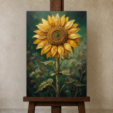 Premium Wall Art Dikey Html Edition – FKOWERWALL0826094 displayed on a studio easel