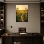Premium Wall Art Dikey Html Edition – FKOWERWALL0826096 displayed in a contemporary gallery-inspired room