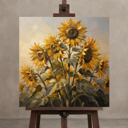Premium Wall Art Kare Html Edition – FKOWERWALL0826098 displayed on a studio easel