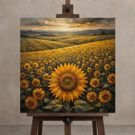 Premium Wall Art Kare Html Edition – FKOWERWALL0826099 displayed on a studio easel