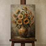 Premium Wall Art Dikey Html Edition – FKOWERWALL0826103 displayed on a studio easel