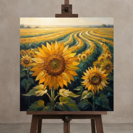 Premium Wall Art Kare Html Edition – FKOWERWALL0826106 displayed on a studio easel