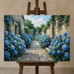 Premium Wall Art Yatay Html Edition – FKOWERWALL0826119 displayed on a studio easel