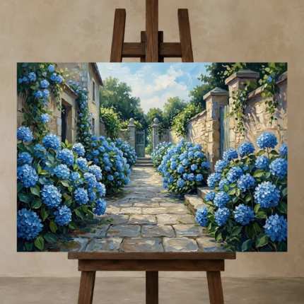 Premium Wall Art Yatay Html Edition – FKOWERWALL0826119 displayed on a studio easel