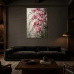 Premium Wall Art Dikey Html Edition – FKOWERWALL0826132 shown in a warm modern interior
