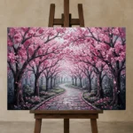 Premium Wall Art Yatay Html Edition – FKOWERWALL0826137 displayed on a studio easel