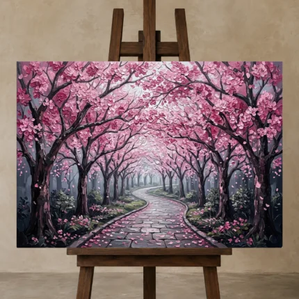 Premium Wall Art Yatay Html Edition – FKOWERWALL0826137 displayed on a studio easel