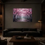 Premium Wall Art Yatay Html Edition – FKOWERWALL0826137 shown in a warm modern interior