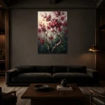 Premium Wall Art Dikey Html Edition – FKOWERWALL0826139 shown in a warm modern interior