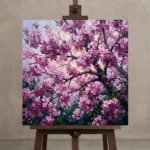 Premium Wall Art Kare Html Edition – FKOWERWALL0826142 displayed on a studio easel