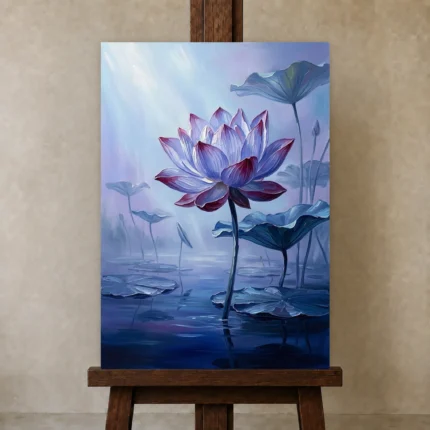 Premium Wall Art Dikey Html Edition – FKOWERWALL0826148 displayed on a studio easel