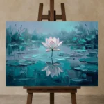 Premium Wall Art Yatay Html Edition – FKOWERWALL0826156 displayed on a studio easel