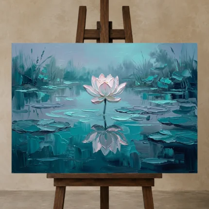 Premium Wall Art Yatay Html Edition – FKOWERWALL0826156 displayed on a studio easel