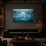 Premium Wall Art Yatay Html Edition – FKOWERWALL0826156 shown in a warm modern interior