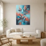 Premium Wall Art Dikey Html Edition – FKOWERWALL0826166 styled in a refined neutral interior
