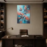Premium Wall Art Dikey Html Edition – FKOWERWALL0826166 displayed in a contemporary gallery-inspired room