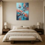 Premium Wall Art Dikey Html Edition – FKOWERWALL0826166 showcased in an elegant minimalist interior