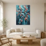 Premium Wall Art Dikey Html Edition – FKOWERWALL0826167 styled in a refined neutral interior