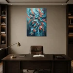 Premium Wall Art Dikey Html Edition – FKOWERWALL0826167 displayed in a contemporary gallery-inspired room