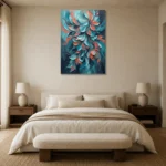 Premium Wall Art Dikey Html Edition – FKOWERWALL0826167 showcased in an elegant minimalist interior