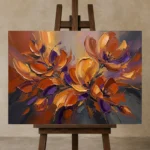 Premium Wall Art Yatay Html Edition – FKOWERWALL0826173 displayed on a studio easel