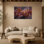 Premium Wall Art Yatay Html Edition – FKOWERWALL0826174 presented in a sophisticated home setting