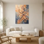 Premium Wall Art Dikey Html Edition – FKOWERWALL0826176 styled in a refined neutral interior