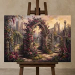 Premium Wall Art Yatay Html Edition – GOTHIC0826019 displayed on a studio easel