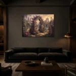Premium Wall Art Yatay Html Edition – GOTHIC0826019 shown in a warm modern interior
