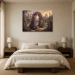 Premium Wall Art Yatay Html Edition – GOTHIC0826019 showcased in an elegant minimalist interior