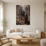 Premium Wall Art Dikey Html Edition – GOTHIC0826023 styled in a refined neutral interior