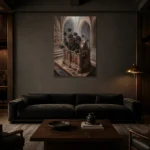 Premium Wall Art Dikey Html Edition – GOTHIC0826023 shown in a warm modern interior