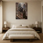 Premium Wall Art Dikey Html Edition – GOTHIC0826023 showcased in an elegant minimalist interior