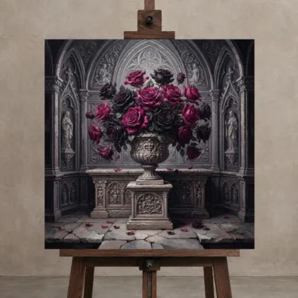 Premium Wall Art Kare Html Edition – GOTHIC0826027 displayed on a studio easel