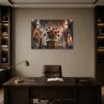 Premium Wall Art Yatay Html Edition – GOTHIC0826028 displayed in a contemporary gallery-inspired room