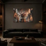 Premium Wall Art Yatay Html Edition – GOTHIC0826028 shown in a warm modern interior
